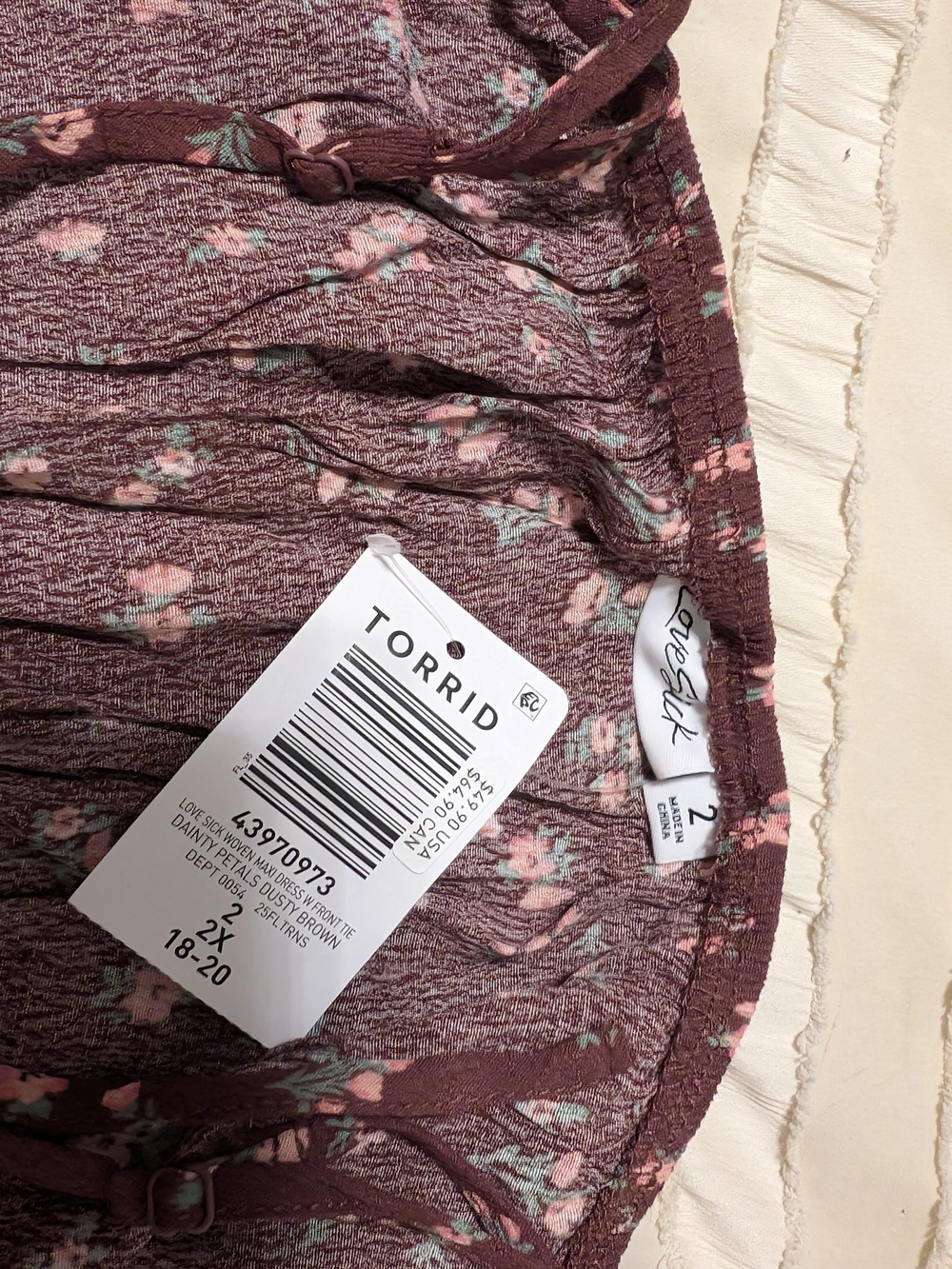 torrid Mauve Floral Maxi Skirt - Picture 2 of 2